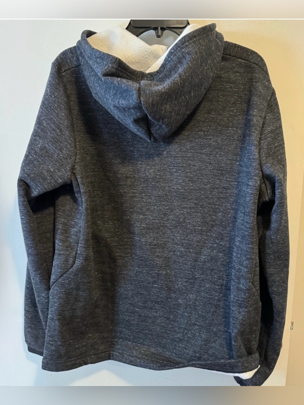 2/$20 FLX Medium Men's Charcoal Heather Crewneck Hoodie Sweater (B4) - Picture 5 of 6